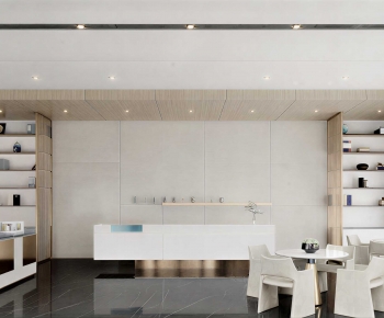 Modern Office Reception Desk-ID:369050032
