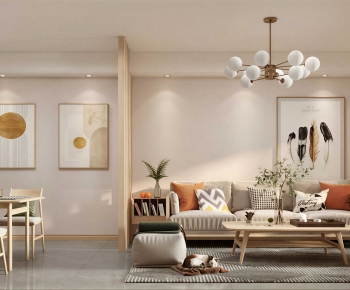 Modern A Living Room-ID:751915936