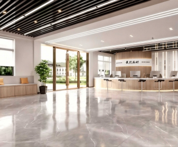 Modern Office Reception Desk-ID:902910248