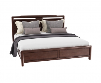 Modern Double Bed-ID:133986002
