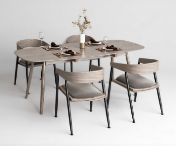 Modern Dining Table And Chairs-ID:672431955