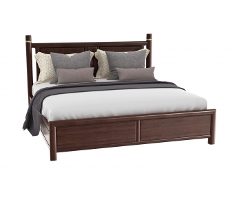 American Style Double Bed-ID:830777887