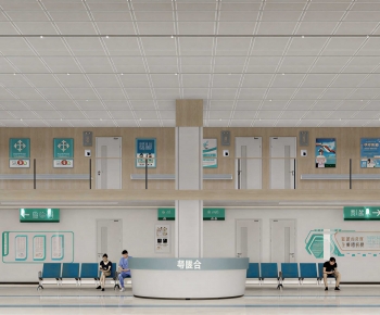 Modern Hospital Hall-ID:358865027
