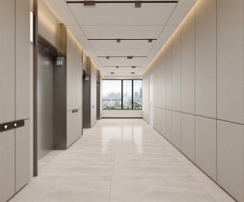 Modern Office Elevator Hall-ID:471545939