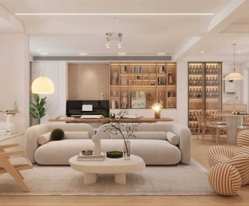 Modern A Living Room-ID:374178984