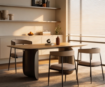 Modern Dining Table And Chairs-ID:967952973