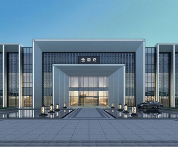 Modern Facade Element-ID:755054001