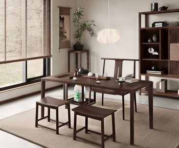 New Chinese Style Tea Tables And Chairs-ID:258471015