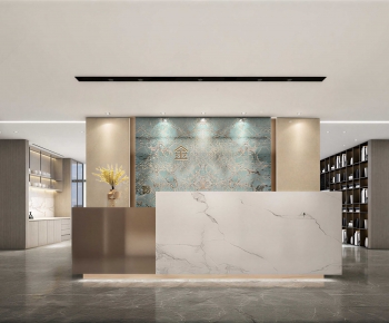 Modern Office Reception Desk-ID:468012097