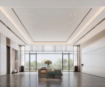 Modern Office Reception Desk-ID:942013039