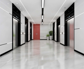 Modern Office Elevator Hall-ID:506217965