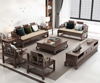 New Chinese Style Sofa Combination-ID:202153923
