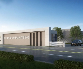 Modern Facade Element-ID:834640034