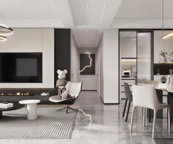 Modern A Living Room-ID:249754911