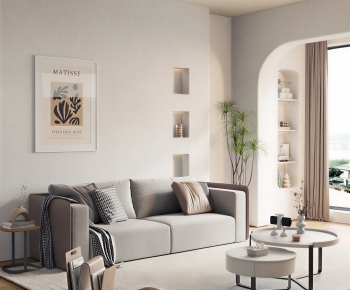 Modern A Living Room-ID:374928955