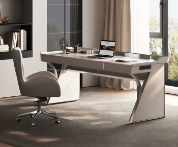 Modern Computer Desk And Chair-ID:929799081