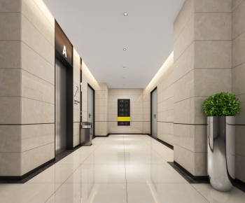 Modern Corridor/elevator Hall-ID:245512962