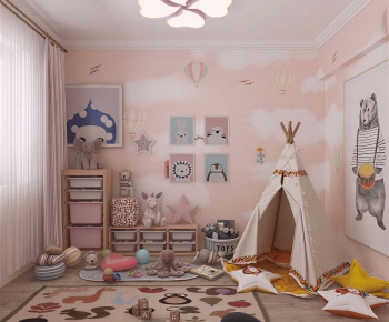 Modern Children's Room Activity Room-ID:641133078