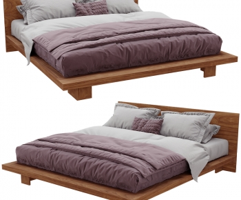 Modern Double Bed-ID:277986054