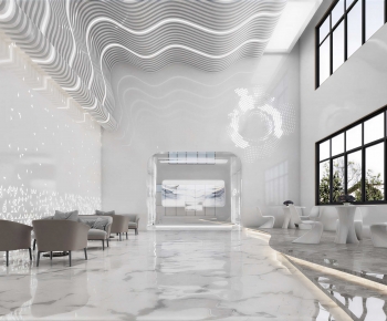 Modern Office Reception Desk-ID:185502053