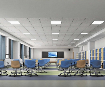 Modern School Classrooms-ID:489384891