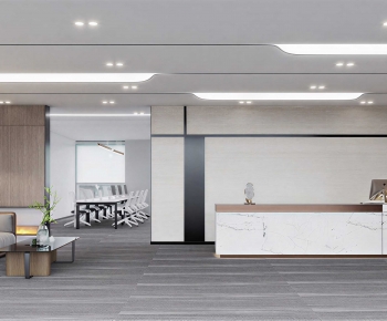 Modern Office Reception Desk-ID:538184884