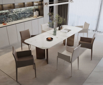 Modern Dining Table And Chairs-ID:616482977
