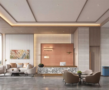 Modern Office Reception Desk-ID:231076003