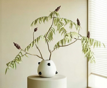 Modern Potted Green Plant-ID:195972929