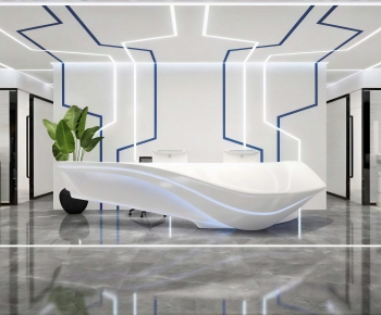 Modern Office Reception Desk-ID:922209022