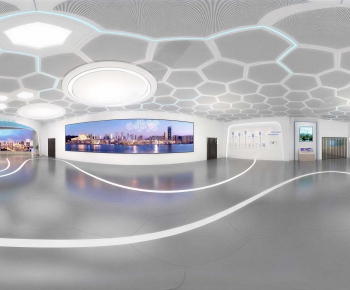 Modern Exhibition Hall-ID:414309565