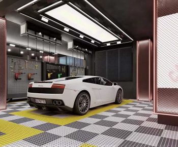 Modern Automobile Repair Shop-ID:672425039