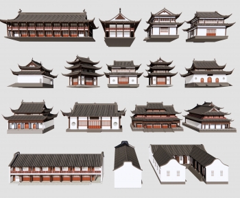 Chinese Style Ancient Architectural Buildings-ID:399513012
