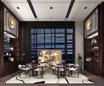 New Chinese Style Dining Room-ID:469495063