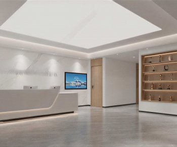 Modern Office Reception Desk-ID:599231001