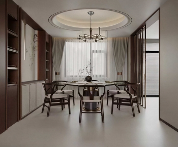 New Chinese Style Dining Room-ID:525720174