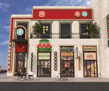 New Chinese Style Facade Element-ID:592119776