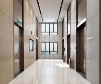 Modern Office Elevator Hall-ID:635368117
