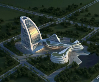 Modern Architectural Bird's-eye View Planning-ID:119292977