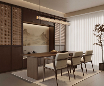 New Chinese Style Dining Room-ID:327052121