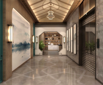 New Chinese Style Hallway-ID:433330062