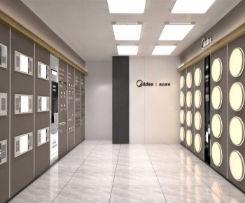 Modern Exhibition Hall-ID:351638083