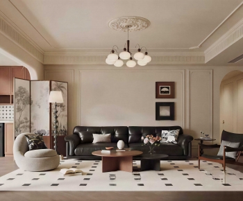 French Style A Living Room-ID:295592078