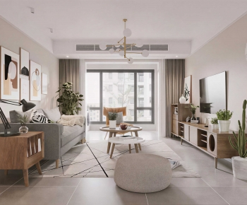 Nordic Style A Living Room-ID:423902992