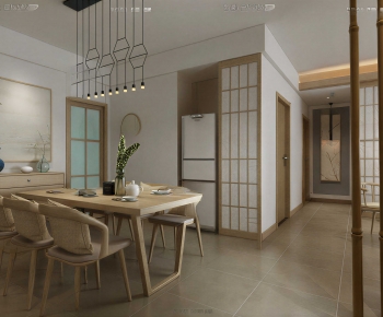 Japanese Style Dining Room-ID:795083051