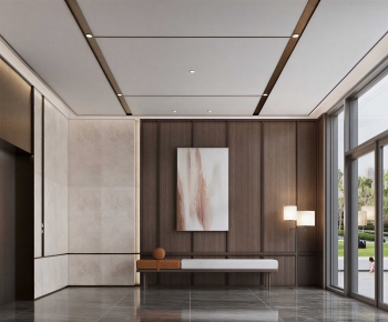 Modern Office Elevator Hall-ID:972943078