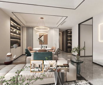 Modern A Living Room-ID:380599022