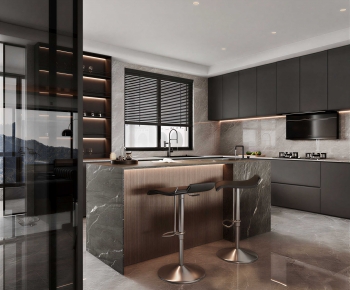 Modern Open Kitchen-ID:883742099
