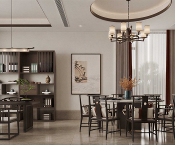 New Chinese Style Dining Room-ID:878726966