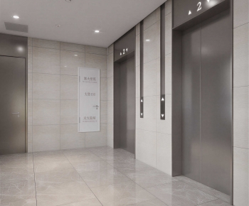 Modern Office Elevator Hall-ID:944046021